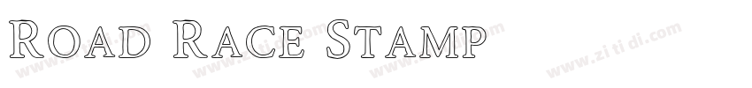 Road Race Stamp字体转换
